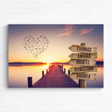 Wegweiser-Leinwand “Steg”