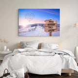 Signpost-Canvas “Winter”