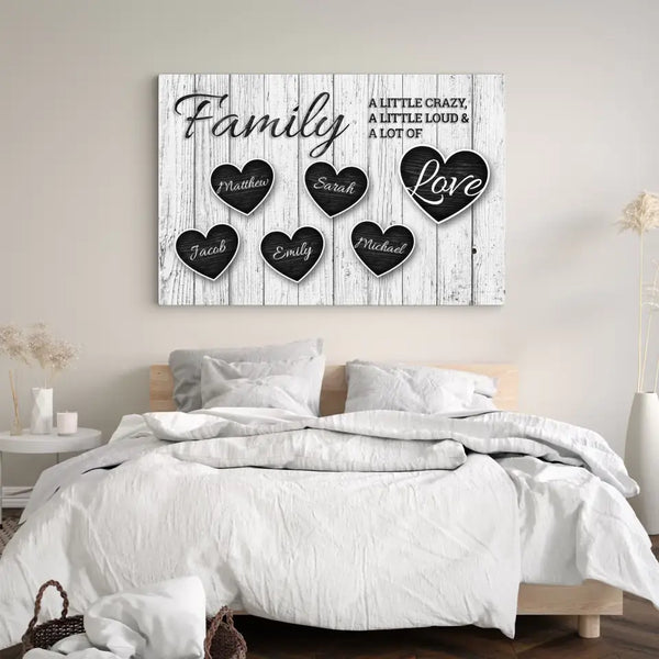 Family-Canvas “Hearts”