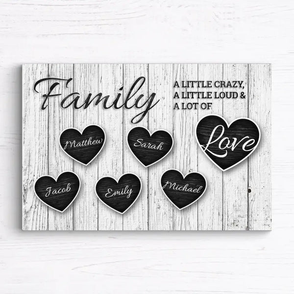 Family-Canvas “Hearts”