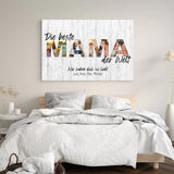 Personalisierte Leinwand "Beste der Welt"